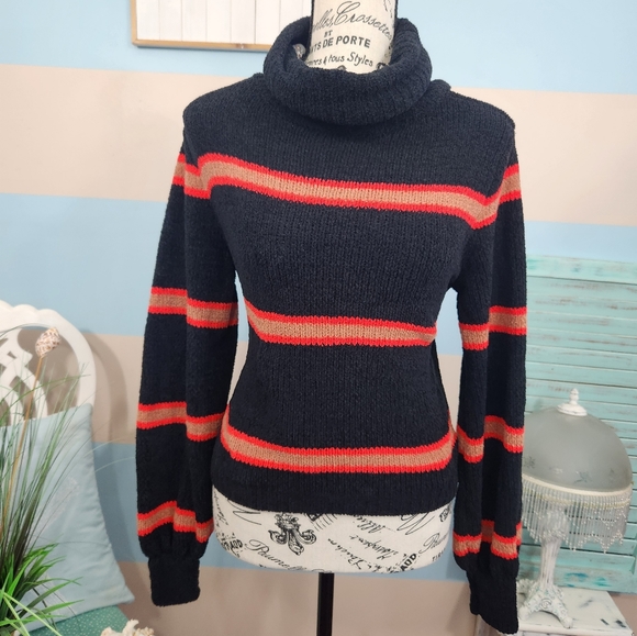 Wild Fable Long Sleeve Striped Cowl Neck Sweater - Picture 3 of 8